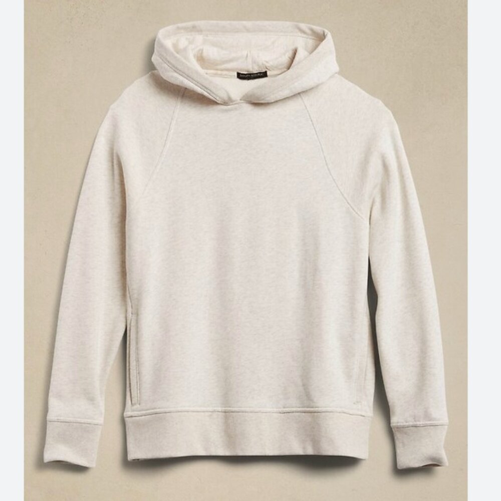 Banana Republic Cream Clean Fleece Hoodie